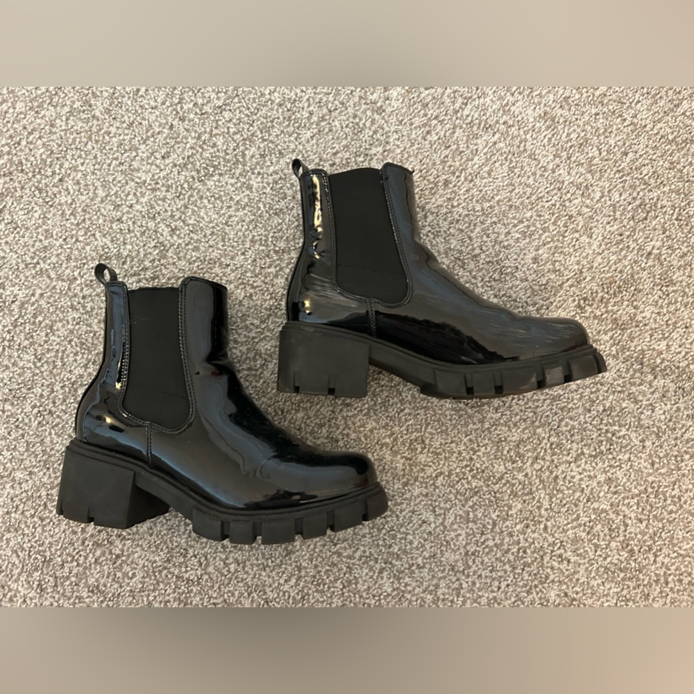Madden Girl Patent Leather Boots